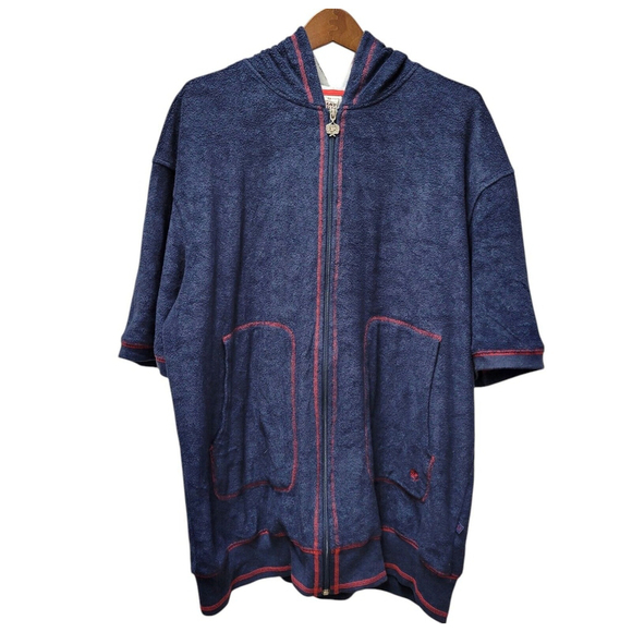 Phat Farm Men's Full-Zip Short Sleeves Hoodie Size 2XL. Excellent Condition. - Picture 1 of 10